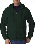 18600 Zip Fleece Sweatshirt Forest Green XX-Large - Soft