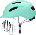 Adult Urban Bike Helmet with Adjustable Fit & Integrated Taillight