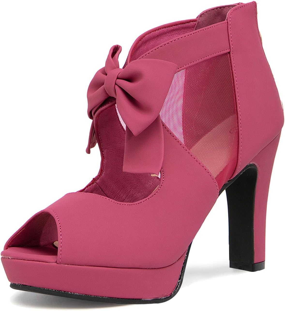 GATUXUS Open Toe Women Platform High Heel Shoes for Elegance