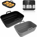 2pack Silicone Air Fryer Liners for 8QT & 10QT Double Basket