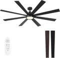62 in Large Ceiling Fan with Light - Quiet DC Motor & Dimmable LED