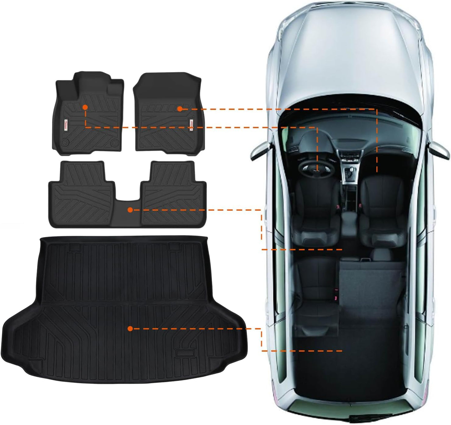 Custom Fit Tesson Floor Mats for Honda HR-V 2023-2026 Models