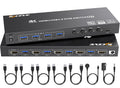 HDMI KVM Switch 4 Computers 4K@60Hz 2K@120Hz - 4 Port KVM with EDID