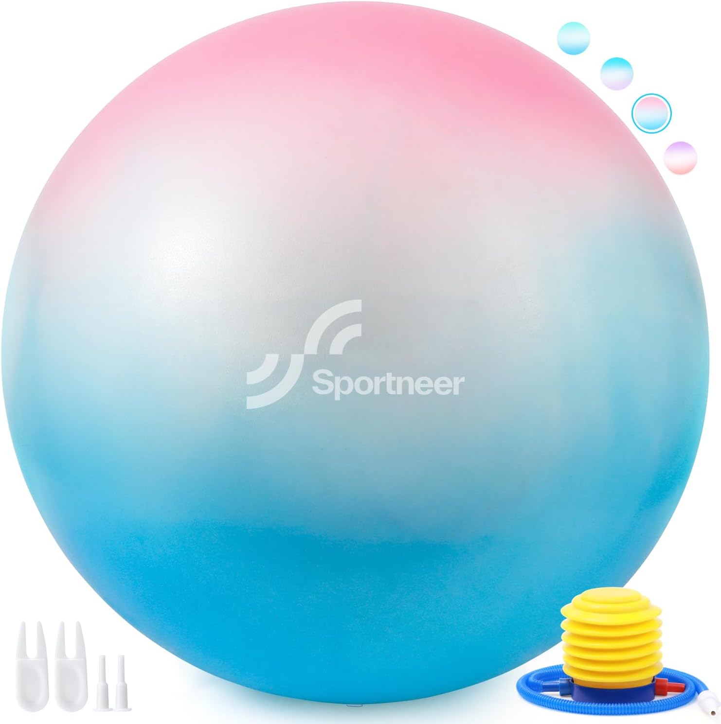 Sportneer 25.6'' Exercise Ball: Anti-Burst Yoga Ball for Pregnancy