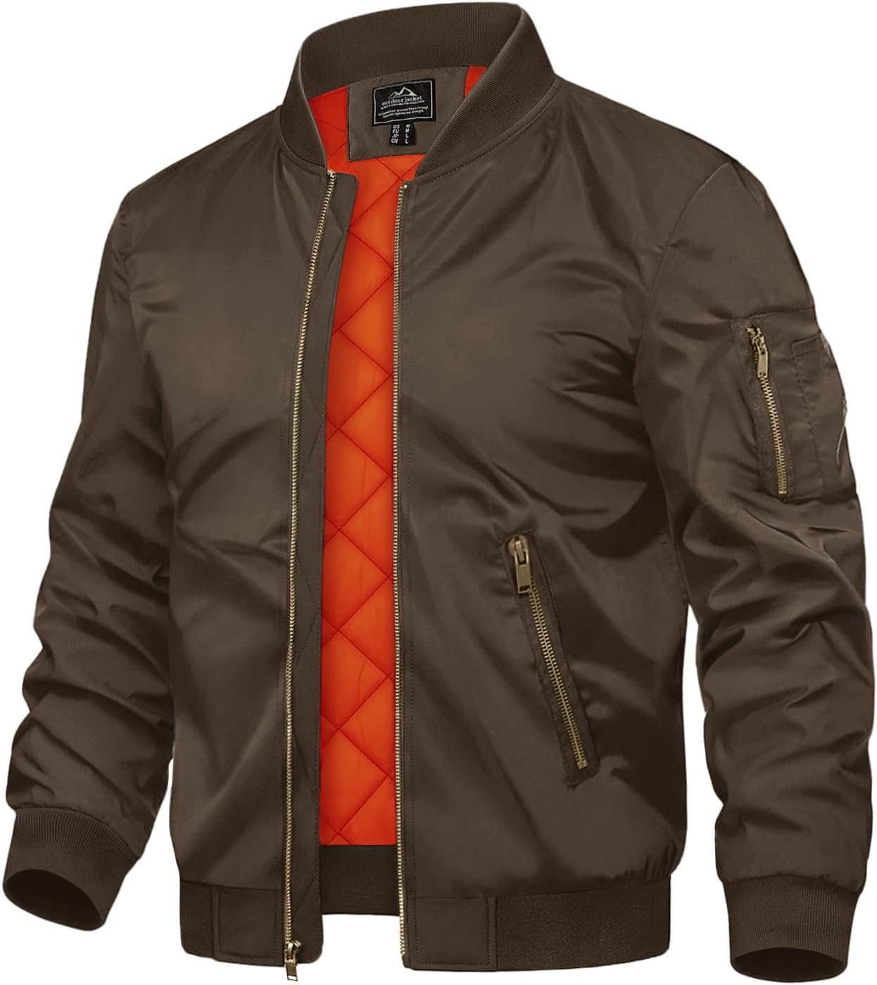 TACVASEN Men's Bomber Jacket - Stylish and Warm Windbreaker