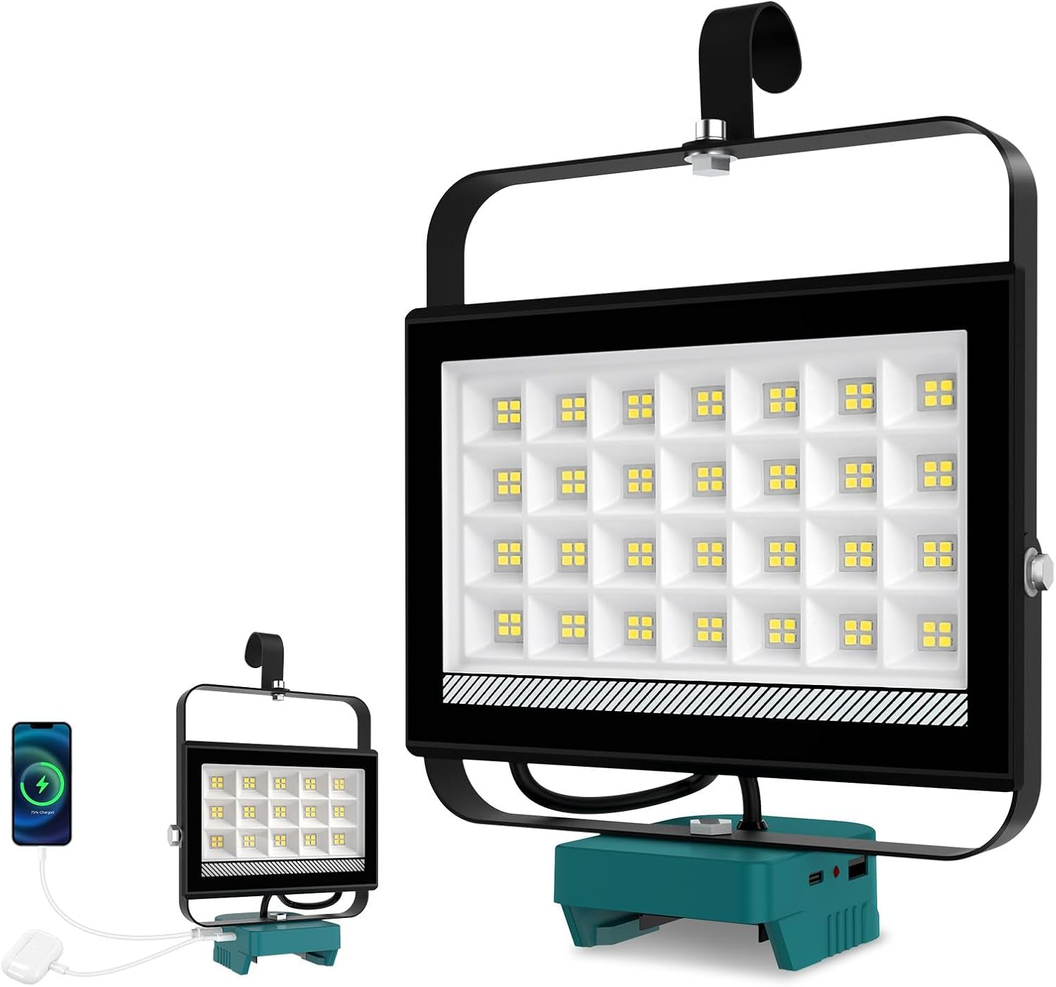 Cordless LED Work Light for Makita 18V Battery - 7000LM Flood Light