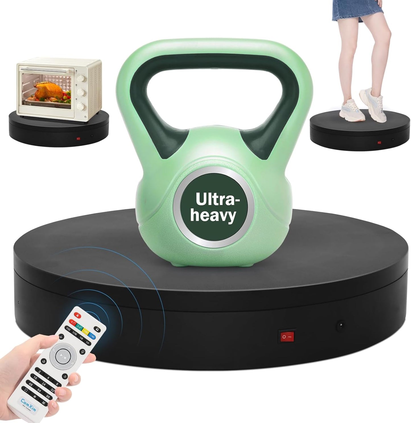 15.8In Remote Large Motorized Electric Turntable for Photography