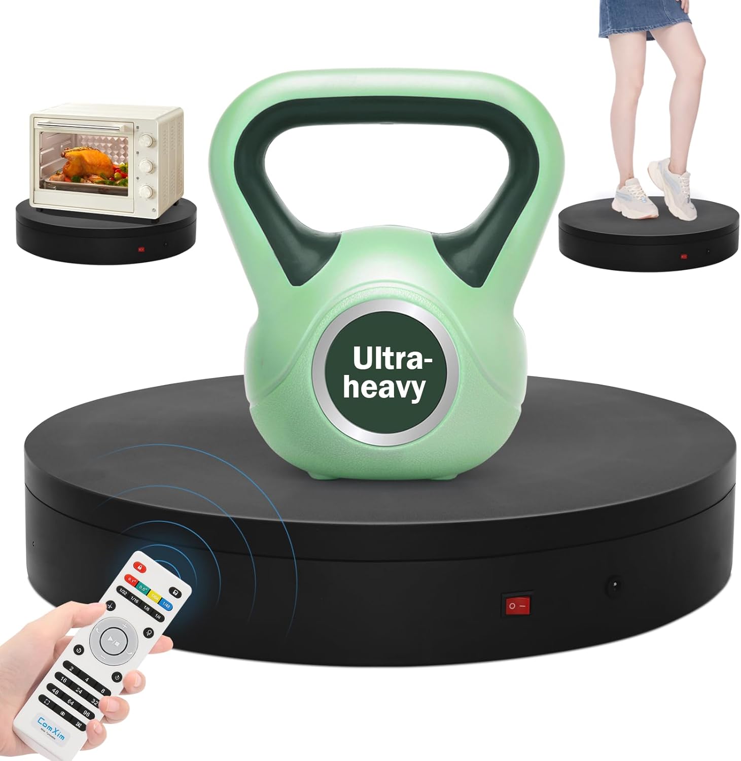 15.8In Remote Large Motorized Electric Turntable for Photography