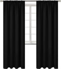 Blackout Curtains 52 x 84 in 2 Panels - Room Darkening Thermal Drapes