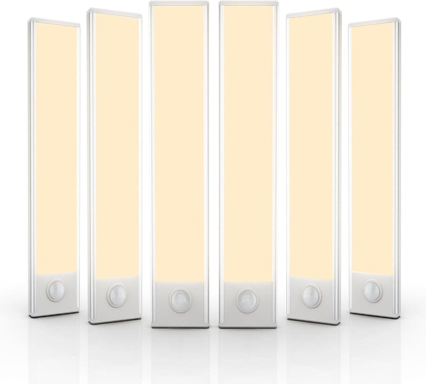 6 Pack Wireless Motion Sensor Under Cabinet Lights for Home