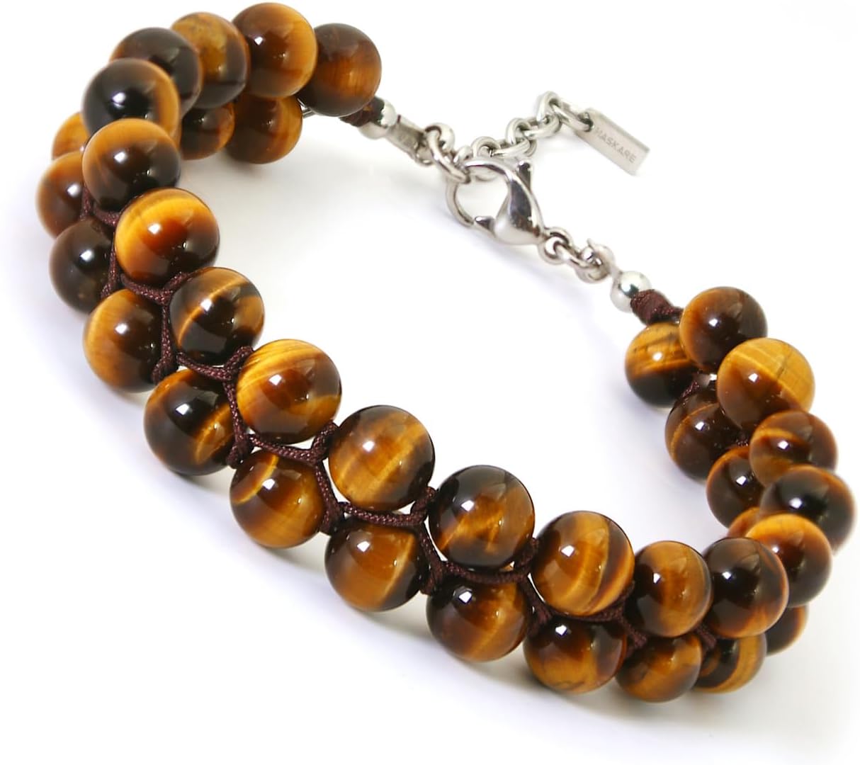 HASKARE Triple Protection Bracelet for Men with Natural Stones