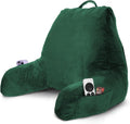 Reading Pillow Dark Green with Shredded Memory Foam - Backrest Support