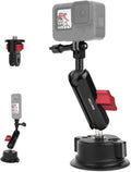 Camera Suction Cup Mount Kit 360 Ball Head Magic Arm - Secure Car
