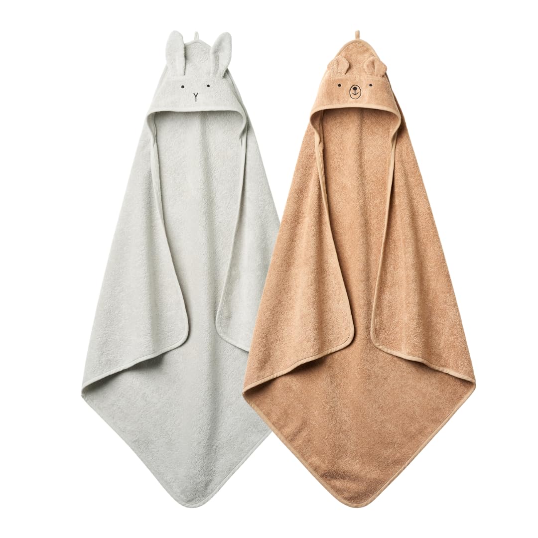 Organic Cotton Baby Hooded Towel for Newborns and Toddlers