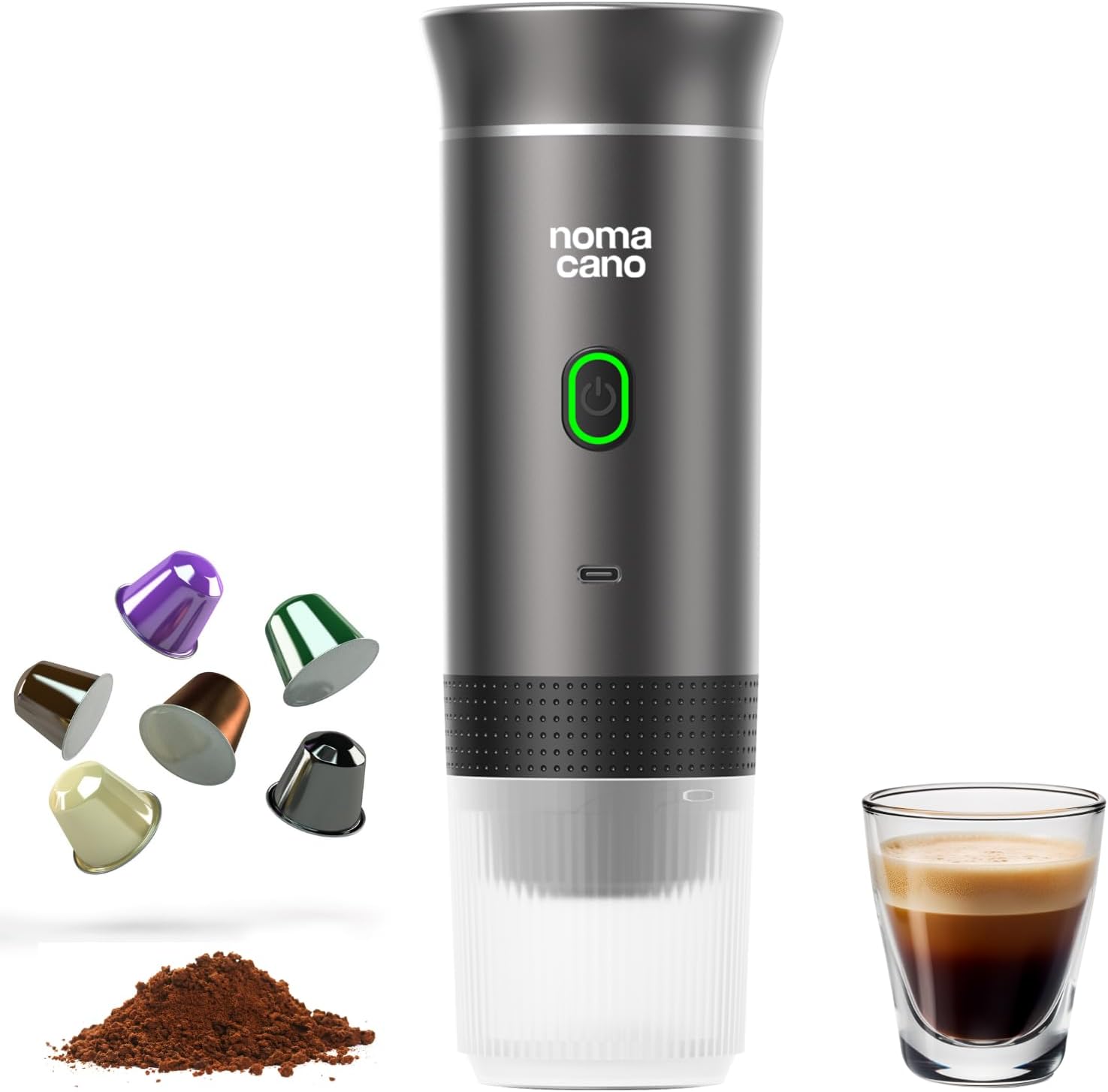 nomacano Portable Espresso Maker - Instant Self-Heating for On-The-Go!