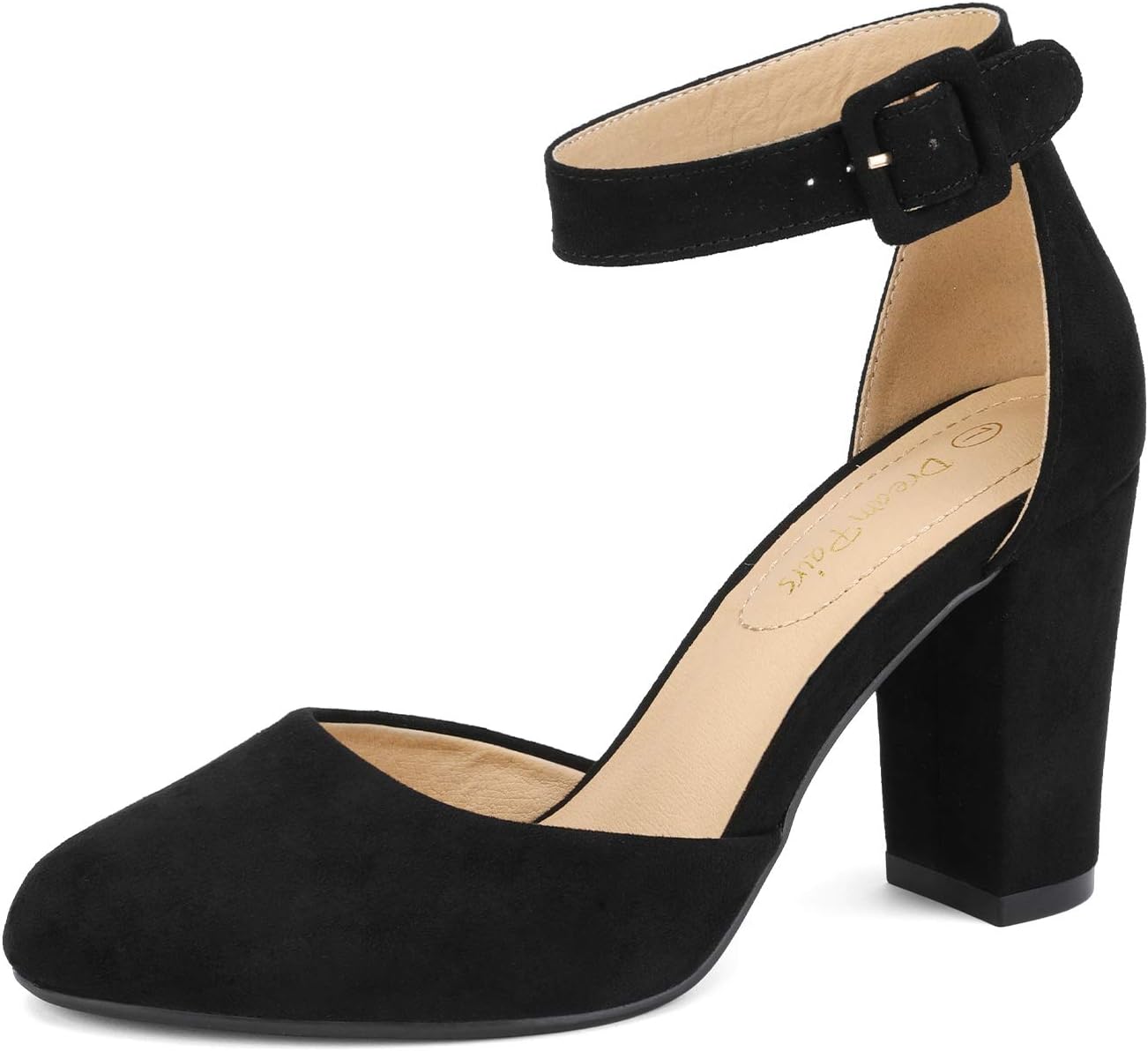 DREAM PAIRS Women's High Heel Ankle Strap Wedding Pumps Shoes