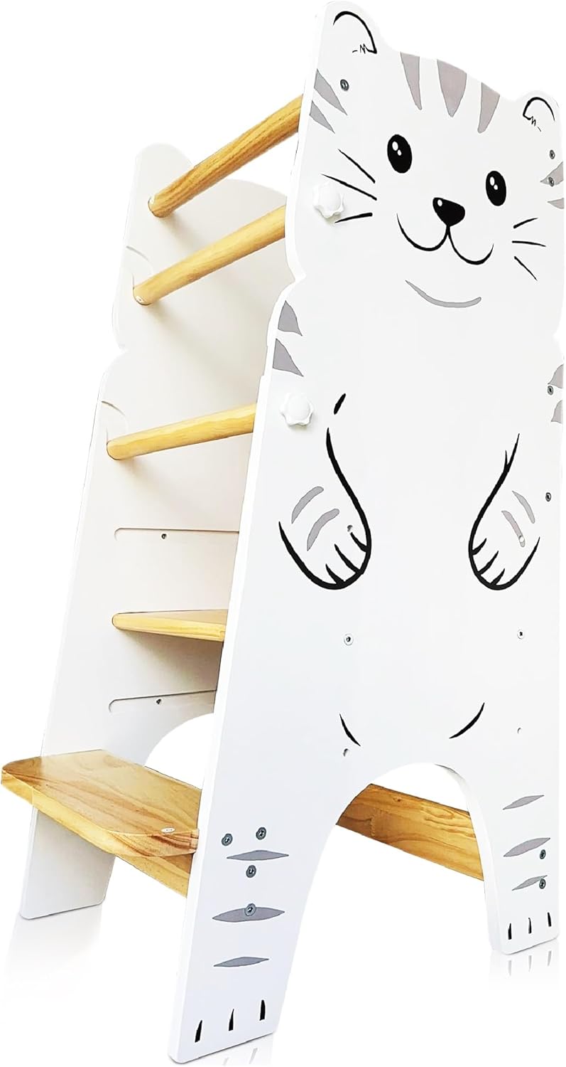 Shandra Kids Kitchen Step Stool for Toddlers - Adjustable Tower