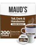 Maud's Dark Roast Coffee Pods 200ct - Rich, Recyclable Single Serve