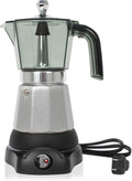 6 Cup Manual Espresso Maker - Compact Electric Moka Pot