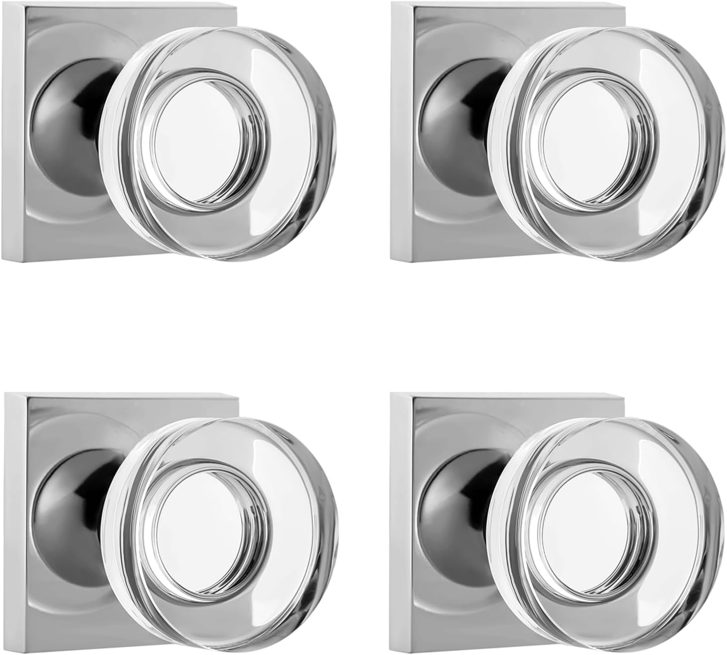 Stylish Glass Dummy Door Knobs for Modern and Classic Decor