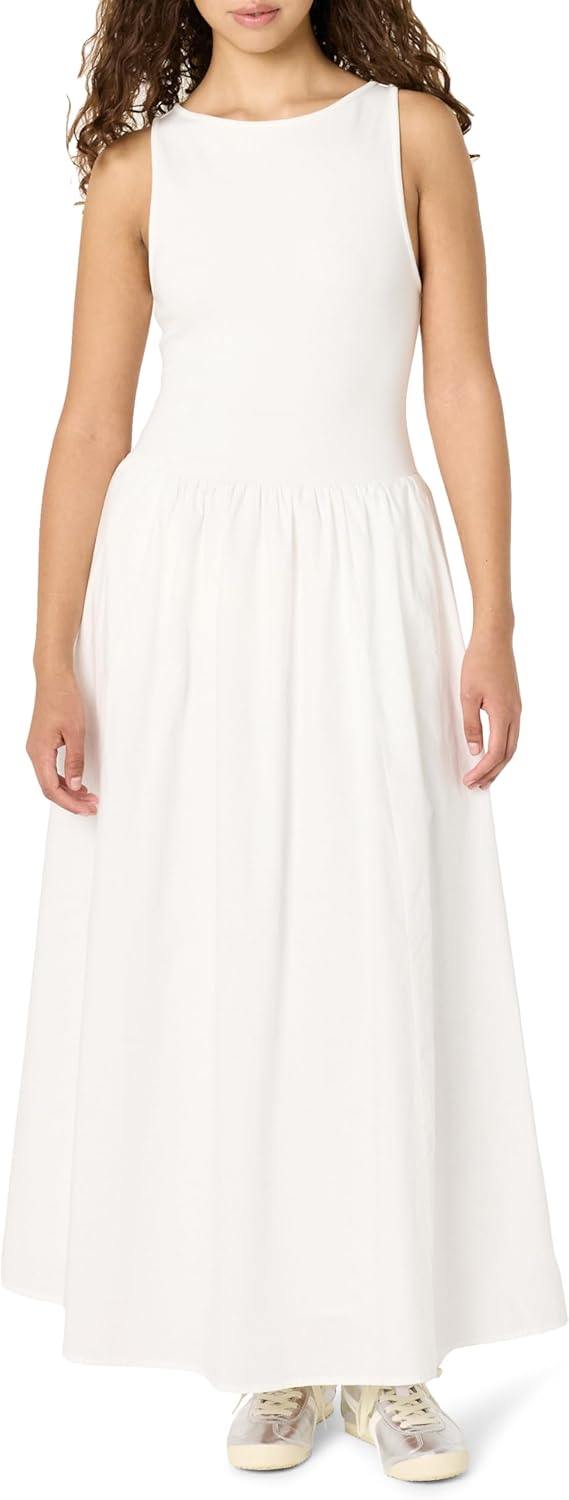 The Drop Women's Dia Mixed Fabric Midi Tank Dress Review