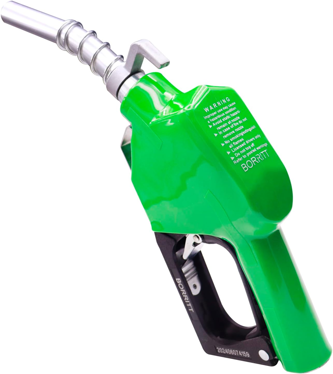 Green 3/4 Inch NPT Automatic Shut-Off Fuel Nozzle for Industry