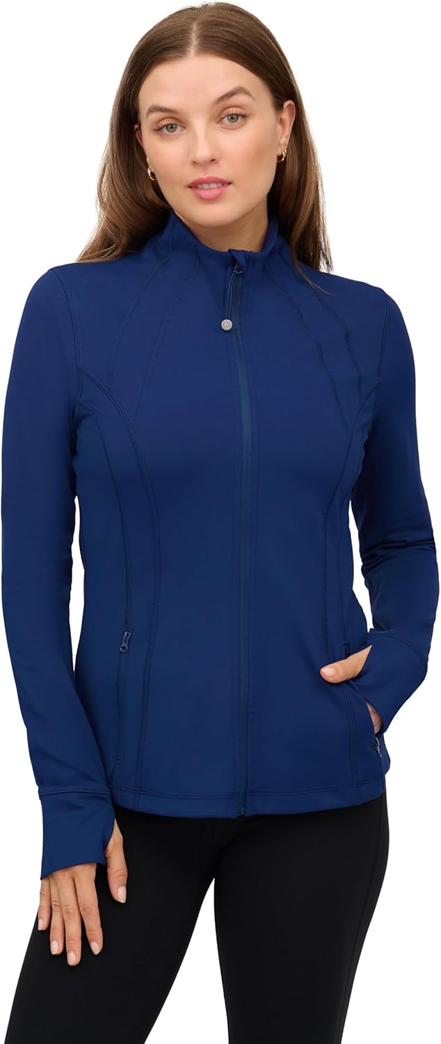 90 Degree By Reflex Full Zip Running Track Jacket for Women