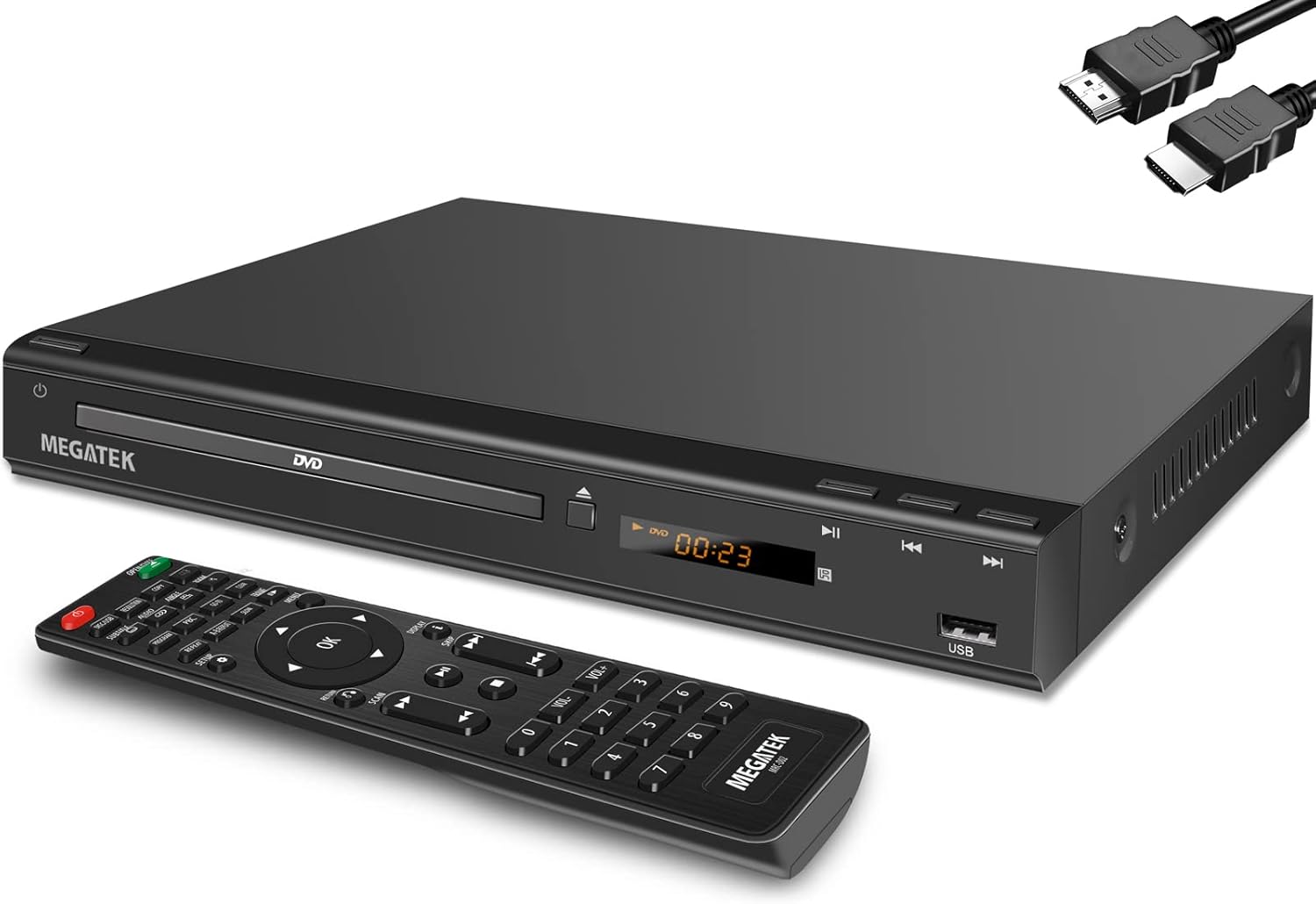 MEGATEK Region-Free HDMI DVD Player for All Your Media Needs
