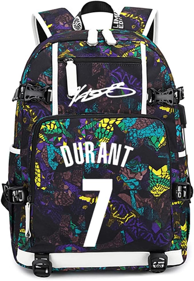 Basketball Player KD-7 Luminous Backpack Travel Daypacks Fans Bag