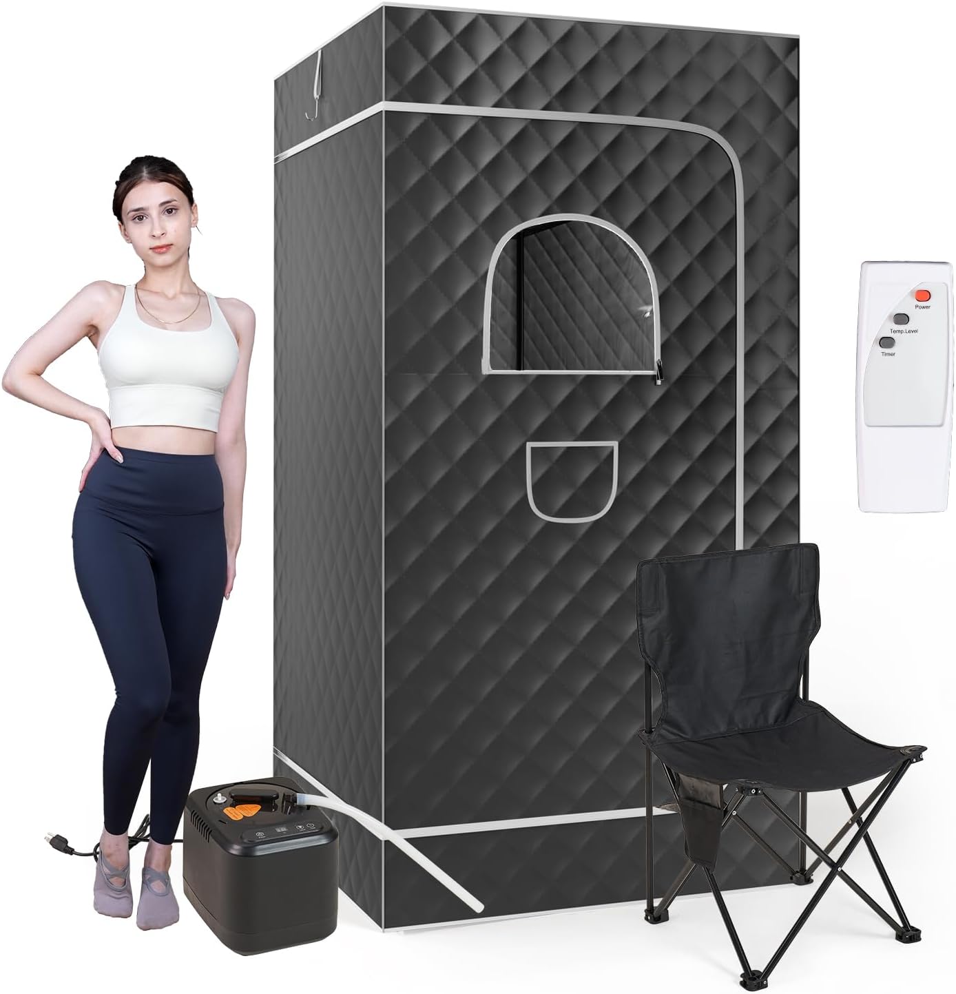 Portable Home Sauna with 3L Steamer - JIRTEMOT