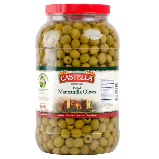 TableTop King Manzanilla Pitted Olives - Perfect for Salads & Tapas