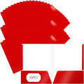 Jutom 50 Pcs 2 Pocket Glossy Paper Folders Letter Size - Bulk Office