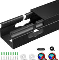 Cable Raceway Magnetic Under Desk Cable Management - Sleek 4-Pack