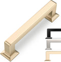 3-3/4 in Brushed Brass Cabinet Pulls 10 Pack - Solid Zinc Alloy