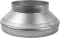 12 in to 8 in Galvanized Steel Round Duct Reducer - Durable Venting