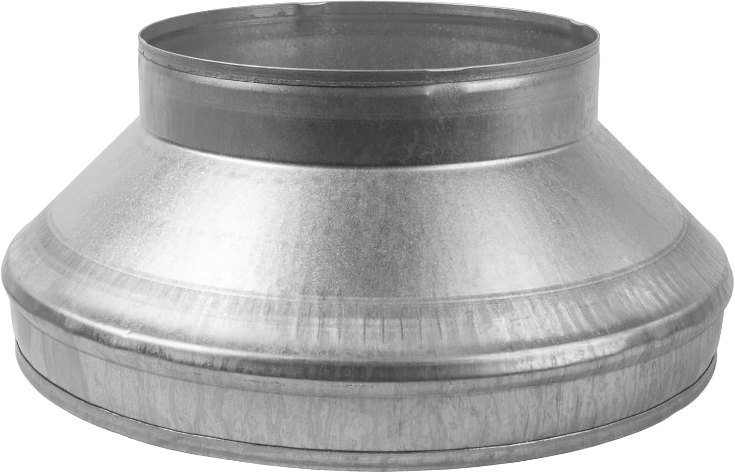 12 to 8 Inch Galvanized Steel Round Duct Reducer for HVAC Systems