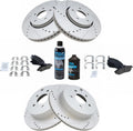 Front and Rear Brake Pad and Rotor Kit for 2005-2014 Infiniti