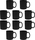 Personalized Ceramic Mugs Set of 10 for Hot or Iced Drinks