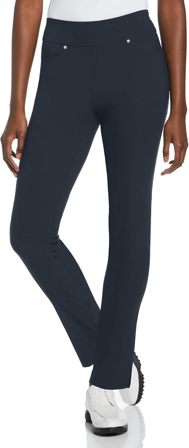 PGA TOUR Women's Stretch Golf Pants with Tummy Control & Comfort