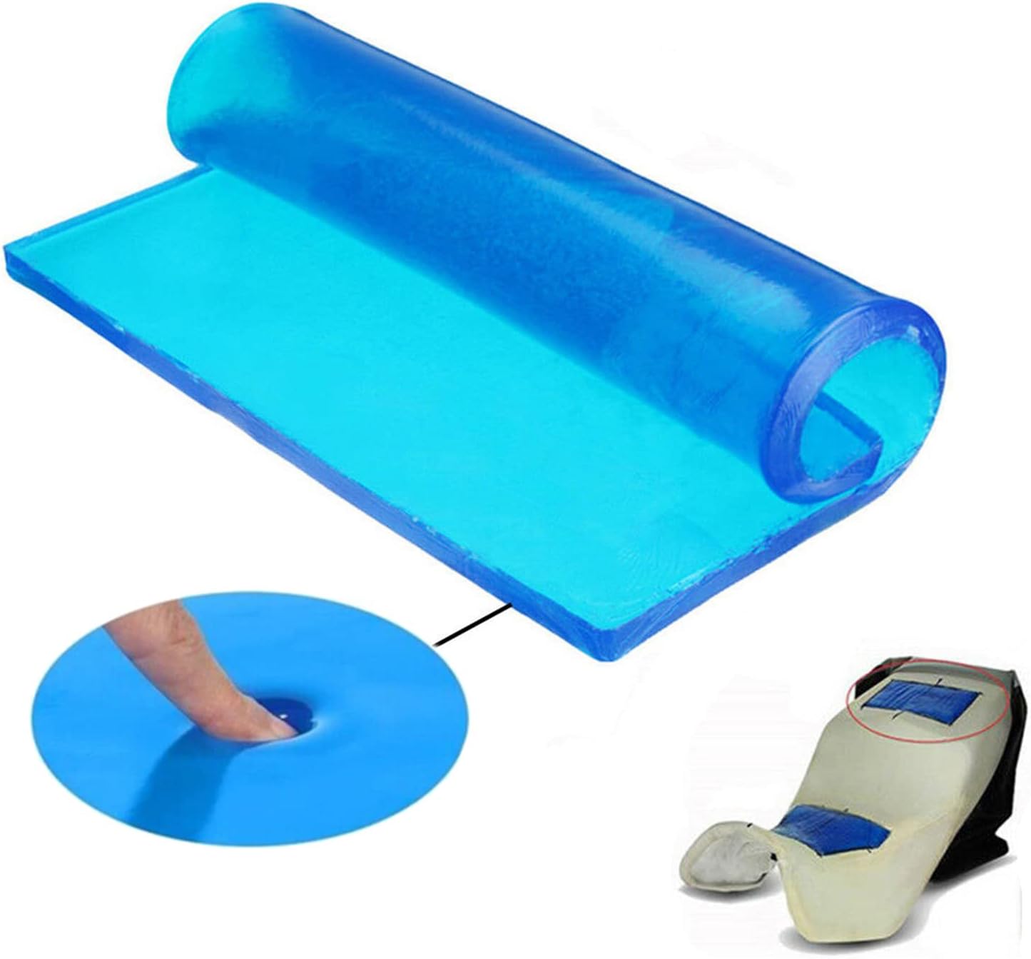 Motorcycle Seat Gel Pad for Comfort and Fatigue Reduction