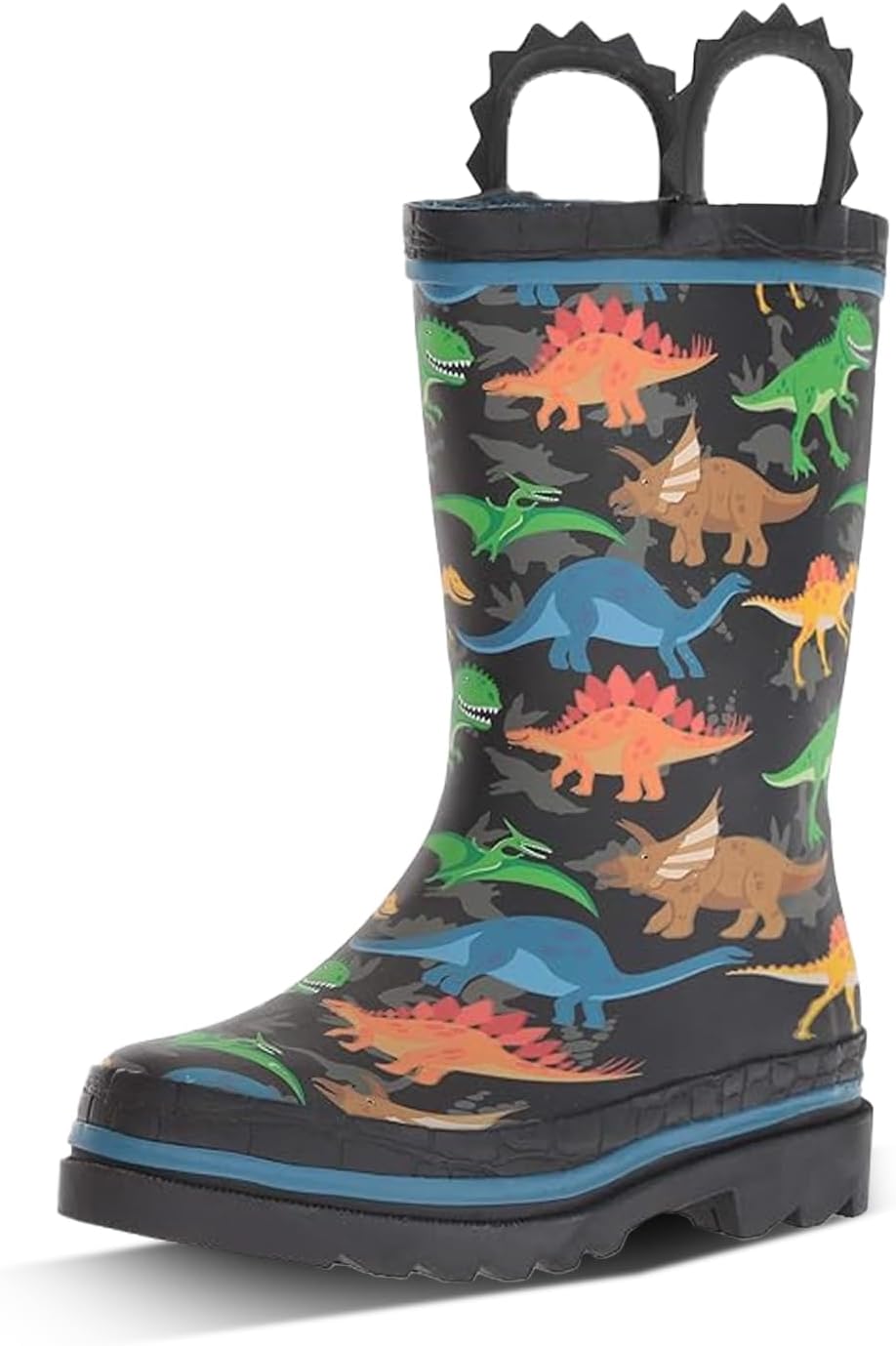 Western Chief Boys Waterproof Printed Rain Boot for Dino Fun
