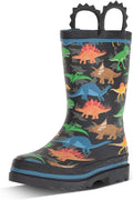 Boys Waterproof Printed Rain Boots - Dino World Toddler 7 M