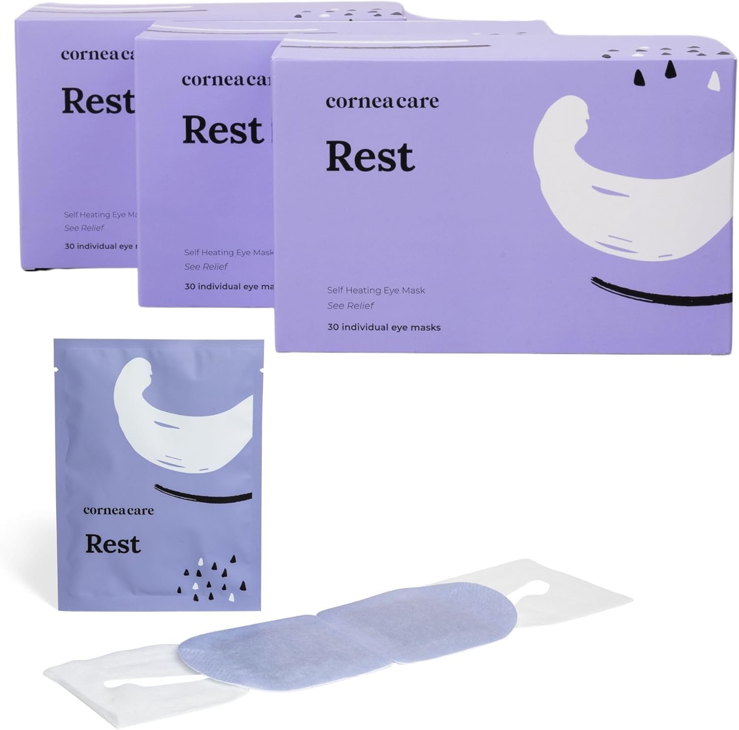 CorneaCare Rest Self Heating Warm Compress for Dry Eyes Relief