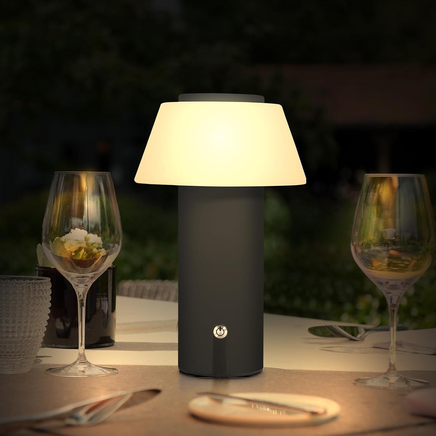 Portable Waterproof LED Table Lamp - Touch Dimming, Rechargeable