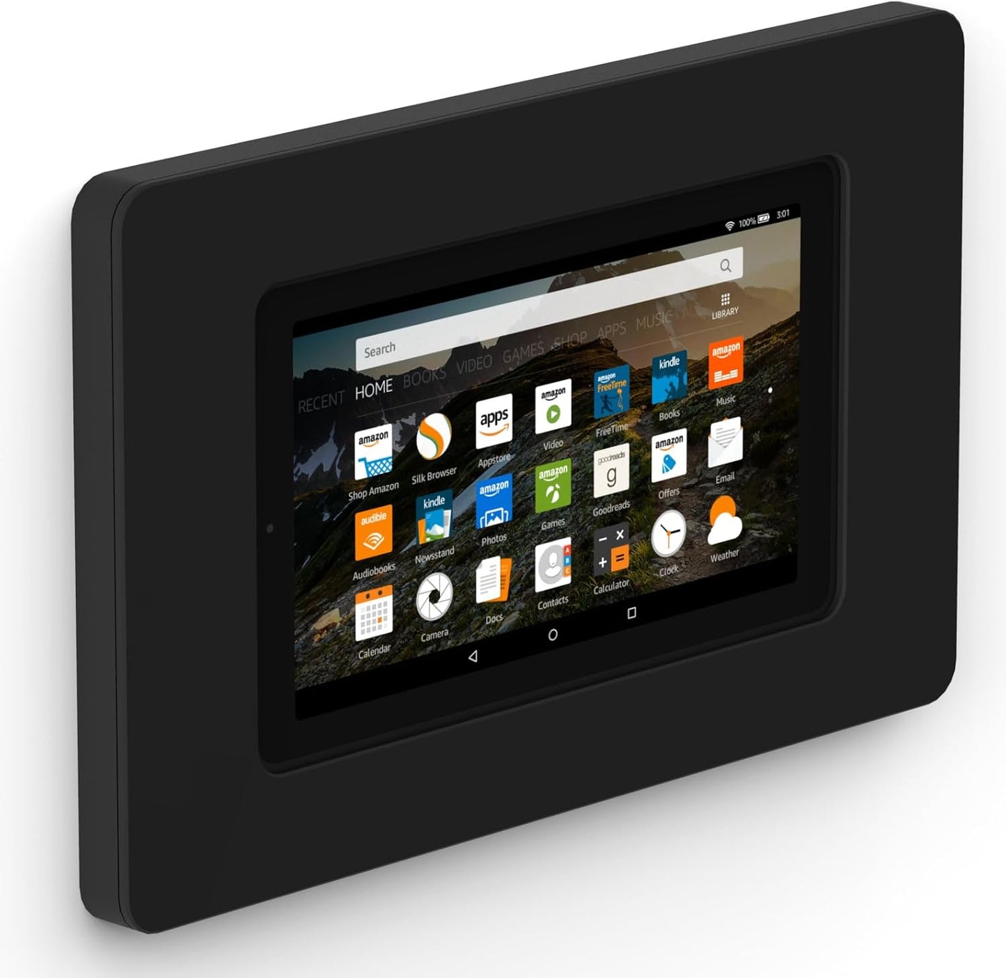 VidaMount On-Wall Tablet Mount for Fire 7in - Black Enclosure
