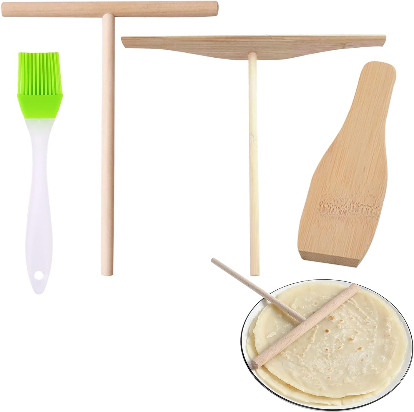 Non-Stick Crepe Spreader Set w/ Color Brush