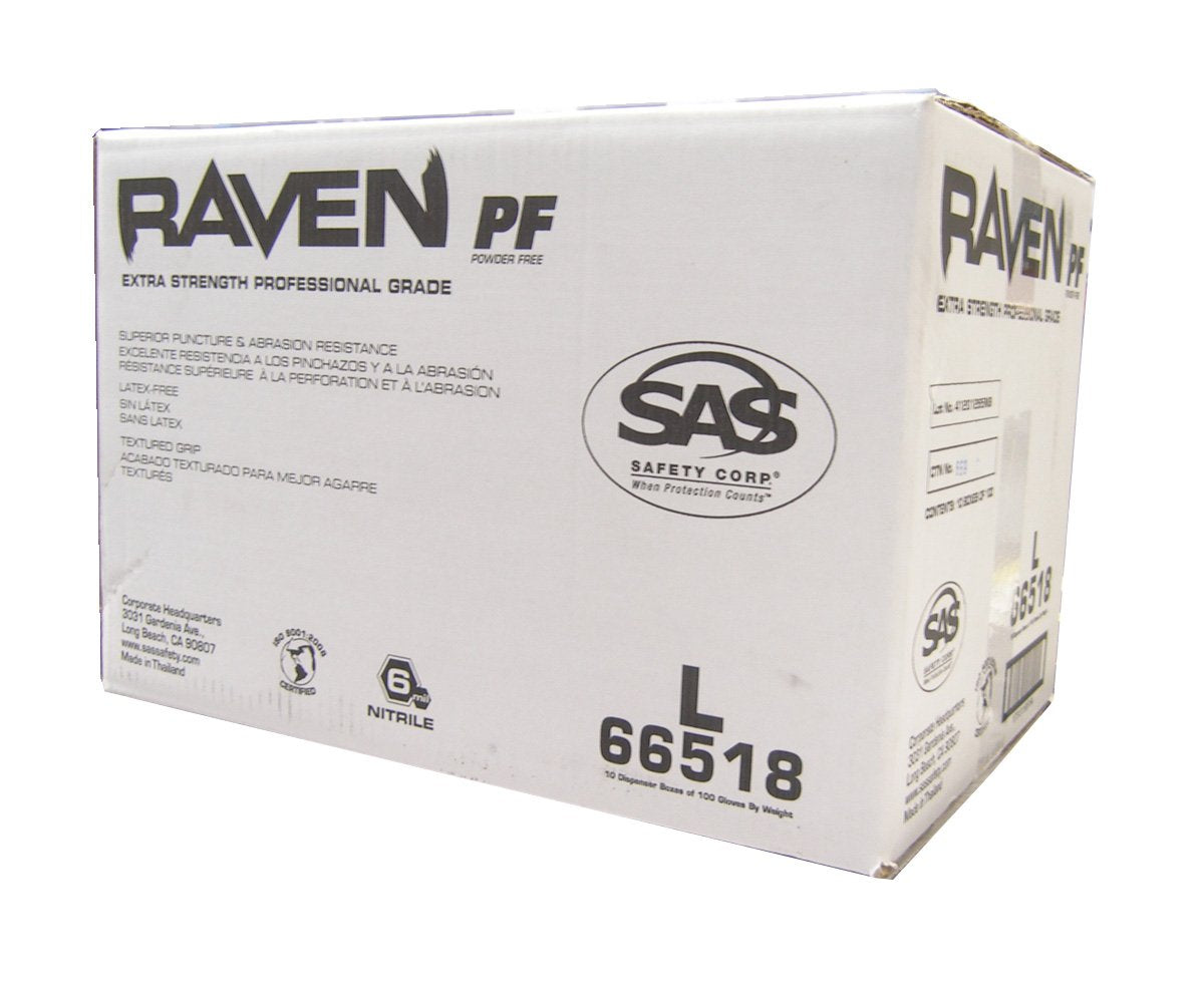 10 Packs Black Nitrile Gloves - SAS Quality