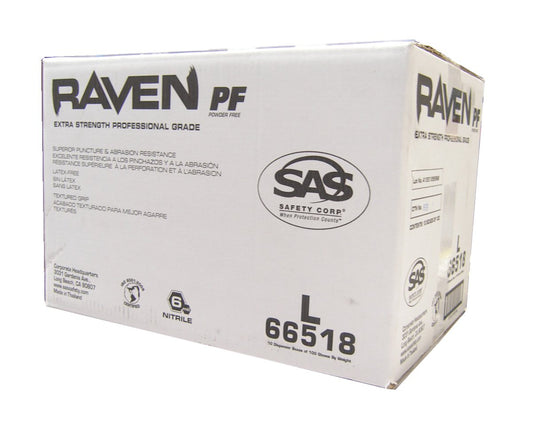 10 Packs Black Nitrile Gloves - SAS Quality