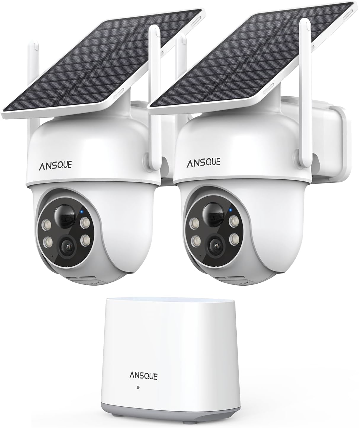 Wireless Outdoor Security Cameras with 2K Color Night Vision