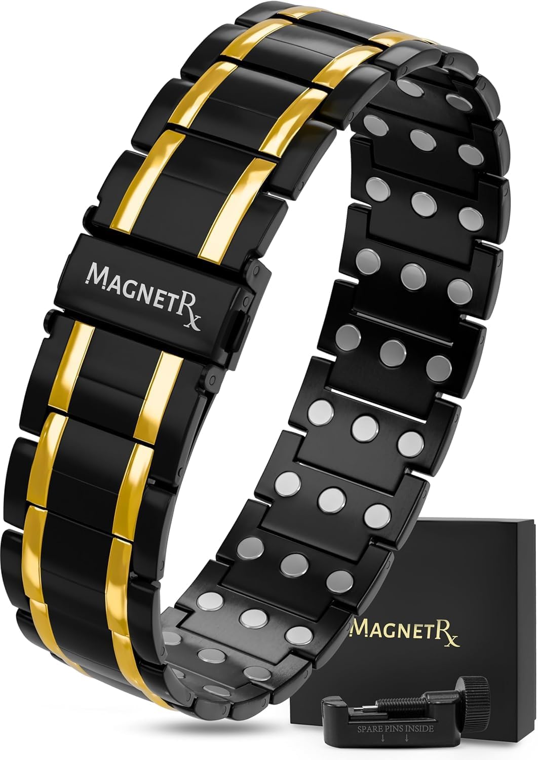 MagnetRX 3X Strength Titanium Magnetic Bracelet for Men